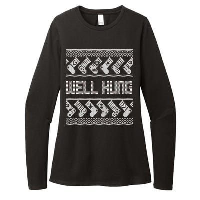 Well Hung Ugly Christmas Womens CVC Long Sleeve Shirt