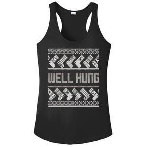 Well Hung Ugly Christmas Ladies PosiCharge Competitor Racerback Tank