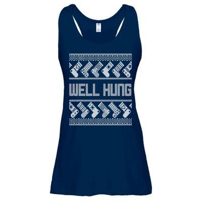 Well Hung Ugly Christmas Ladies Essential Flowy Tank