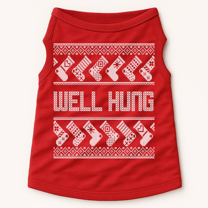Well Hung Ugly Christmas Doggie Tank