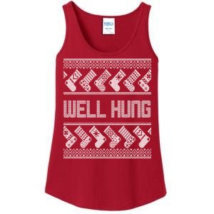 Well Hung Ugly Christmas Ladies Essential Tank