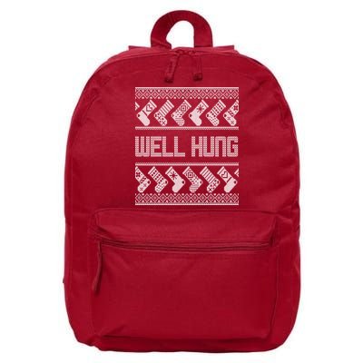 Well Hung Ugly Christmas 16 in Basic Backpack