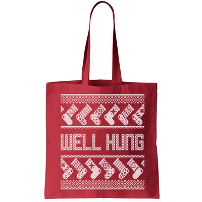 Well Hung Ugly Christmas Bag