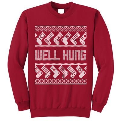 Well Hung Ugly Christmas Tall Sweatshirt