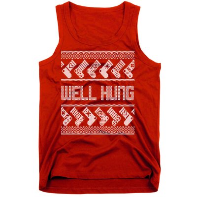 Well Hung Ugly Christmas Tank Top