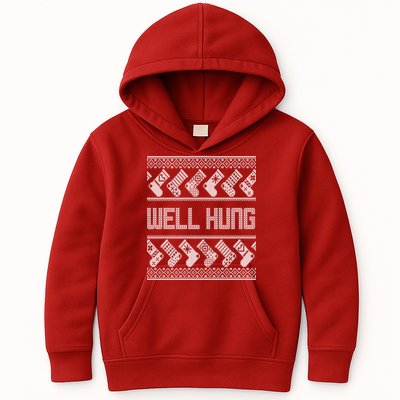 Well Hung Ugly Christmas Kids Hoodie