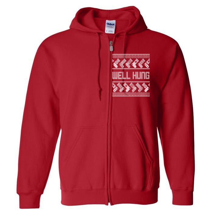 Well Hung Ugly Christmas Full Zip Hoodie