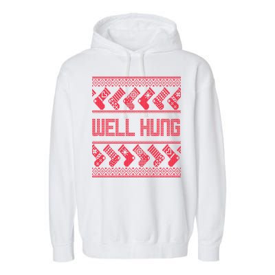 Well Hung Ugly Christmas Garment-Dyed Fleece Hoodie