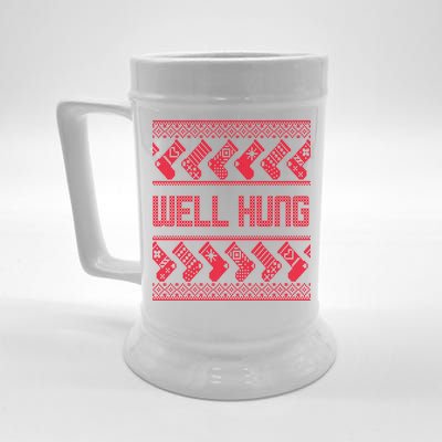 Well Hung Ugly Christmas Beer Stein