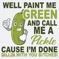 Well Paint Me Green Funny Pickle Saying Trucker Hat