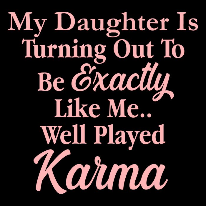 Well Played Karma Funny Daughter Kids Hoodie