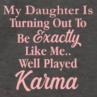 Well Played Karma Funny Daughter Vector Backpack