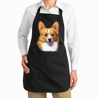 Welsh Corgi Dog Portrait Apron