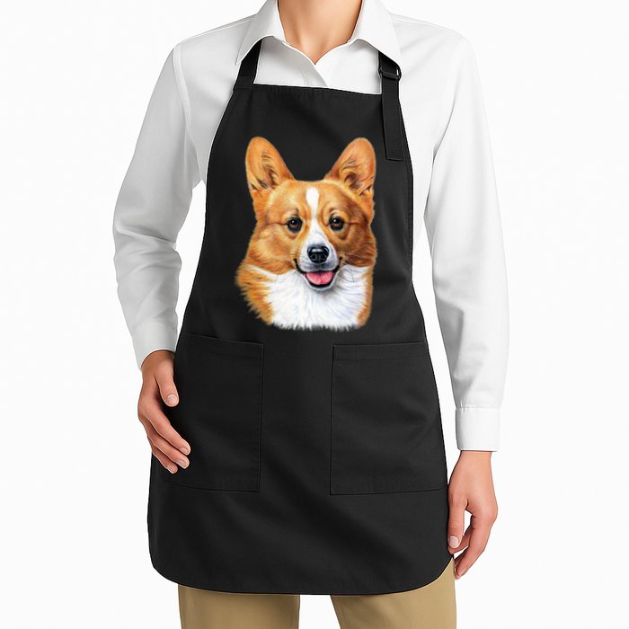 Welsh Corgi Dog Portrait Apron
