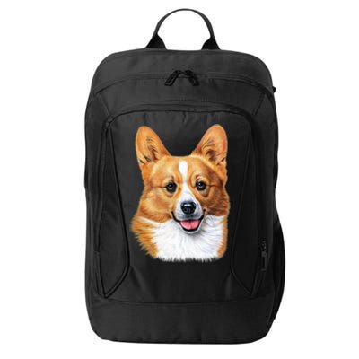 Welsh Corgi Dog Portrait City Backpack