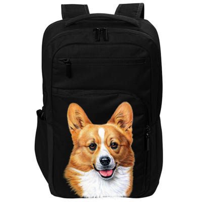 Welsh Corgi Dog Portrait Impact Tech Backpack