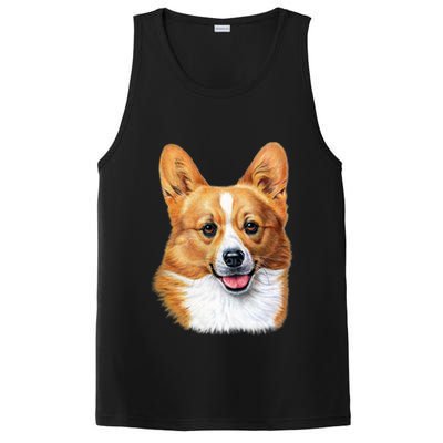 Welsh Corgi Dog Portrait PosiCharge Competitor Tank