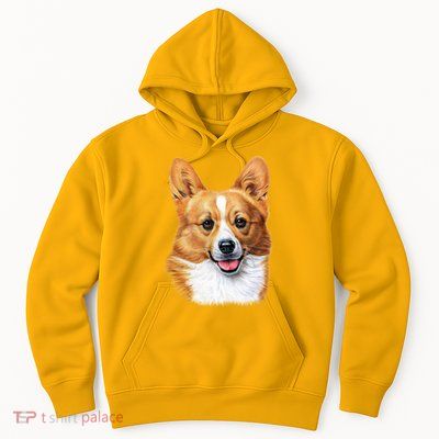 Welsh Corgi Dog Portrait Hoodie