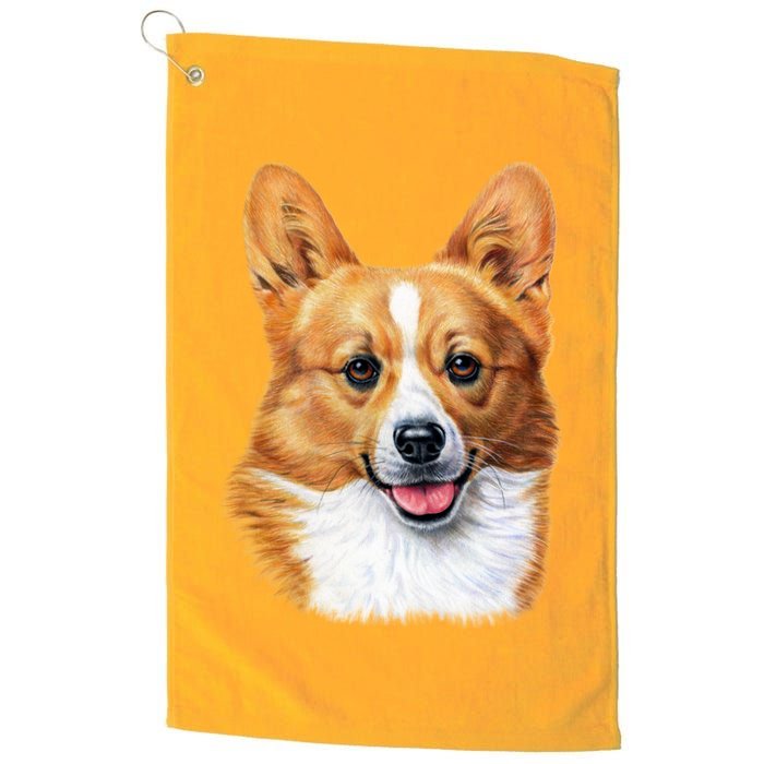 Welsh Corgi Dog Portrait Golf Towel