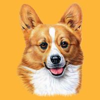 Welsh Corgi Dog Portrait Golf Towel