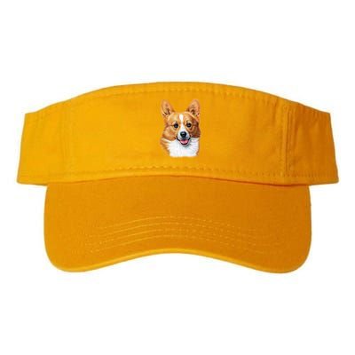 Welsh Corgi Dog Portrait Valucap Bio-Washed Visor