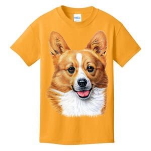 Welsh Corgi Dog Portrait Kids T-Shirt