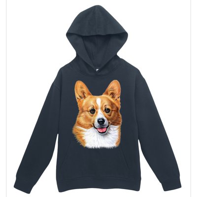 Welsh Corgi Dog Portrait Urban Pullover Hoodie