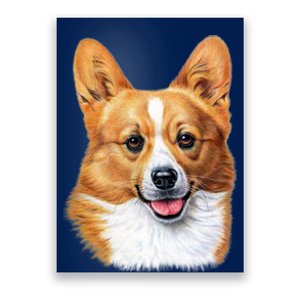 Welsh Corgi Dog Portrait Poster