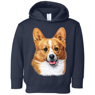 Welsh Corgi Dog Portrait Toddler Hoodie