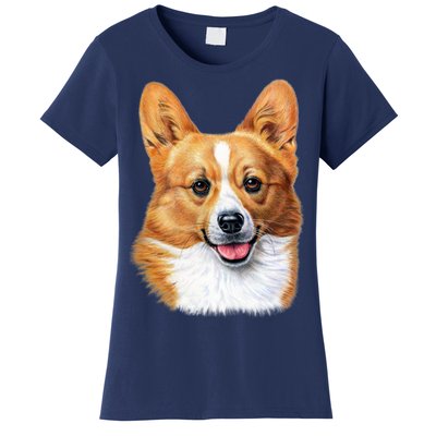 Welsh Corgi Dog Portrait Women's T-Shirt