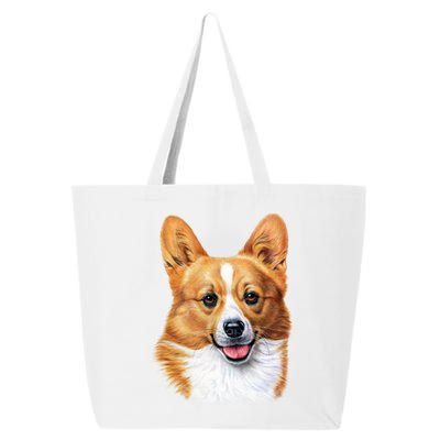 Welsh Corgi Dog Portrait 25L Jumbo Tote