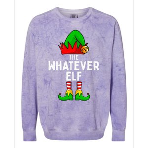 Whatever Elf Matching Family Christmas Colorblast Crewneck Sweatshirt