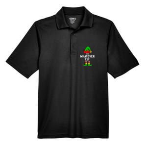 Whatever Elf Matching Family Christmas Men's Origin Performance Pique Polo