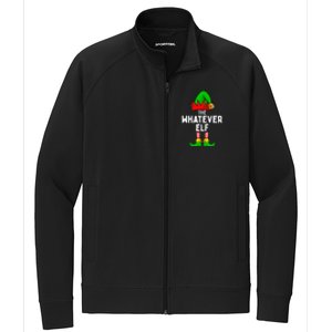 Whatever Elf Matching Family Christmas Stretch Full-Zip Cadet Jacket