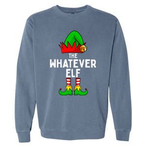 Whatever Elf Matching Family Christmas Garment-Dyed Sweatshirt