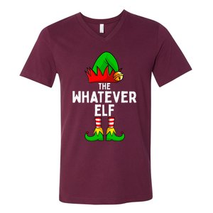 Whatever Elf Matching Family Christmas V-Neck T-Shirt