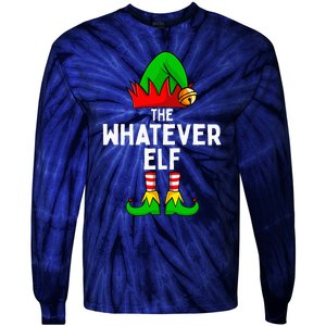 Whatever Elf Matching Family Christmas Tie-Dye Long Sleeve Shirt