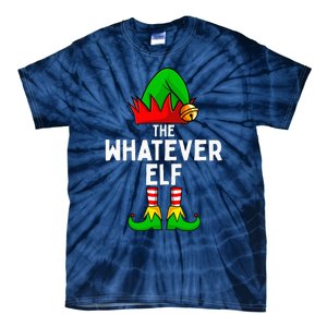 Whatever Elf Matching Family Christmas Tie-Dye T-Shirt