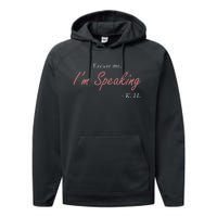 Wo Excuse Me IM Speaking Kamala Harris I Am Speaking Vp Debate Performance Fleece Hoodie