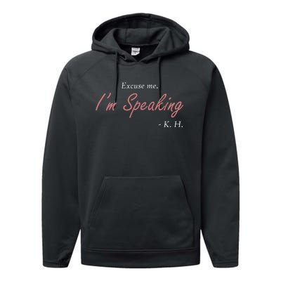 Wo Excuse Me IM Speaking Kamala Harris I Am Speaking Vp Debate Performance Fleece Hoodie