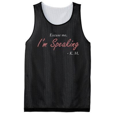 Wo Excuse Me IM Speaking Kamala Harris I Am Speaking Vp Debate Mesh Reversible Basketball Jersey Tank