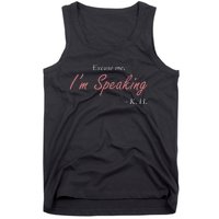 Wo Excuse Me IM Speaking Kamala Harris I Am Speaking Vp Debate Tank Top