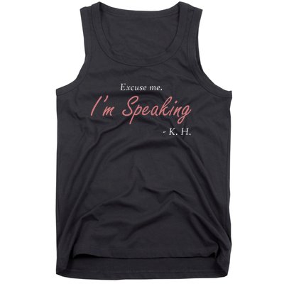 Wo Excuse Me IM Speaking Kamala Harris I Am Speaking Vp Debate Tank Top