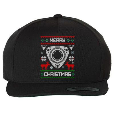 Wankel Engine Merry Christmas Engine Mechanic Fun Funny Gift Wool Snapback Cap