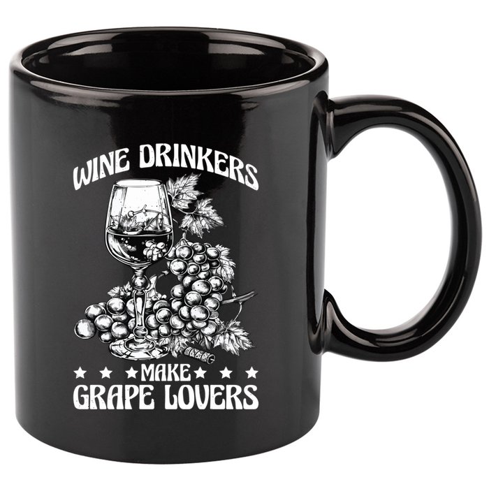 Wine Ers Make Grape Lovers Influence Gift 11oz C Handle Ceramic Mug