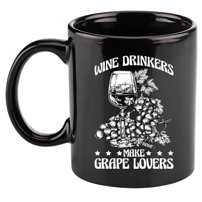 Wine Ers Make Grape Lovers Influence Gift 11oz C Handle Ceramic Mug