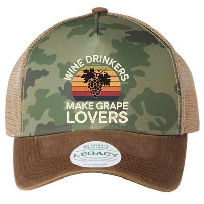 Wine Ers Make Grape Lovers Influence Cool Gift Legacy Tie Dye Trucker Hat