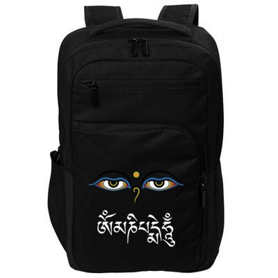 Wisdom Eyes Om Mani Padme Hum Buddha Buddhist Dalai Lama Impact Tech Backpack