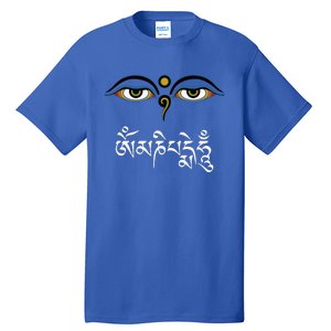 Wisdom Eyes Om Mani Padme Hum Buddha Buddhist Dalai Lama Tall T-Shirt