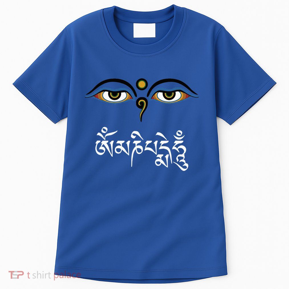 Wisdom Eyes Om Mani Padme Hum Buddha Buddhist Dalai Lama Tall T-Shirt